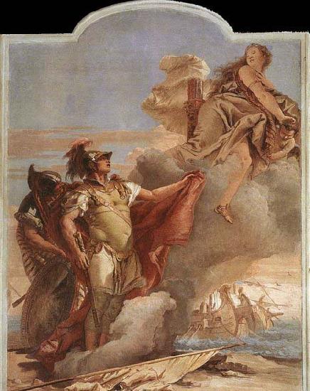 TIEPOLO, Giovanni Domenico Venus Appearing to Aeneas on the Shores of Carthage oil painting picture